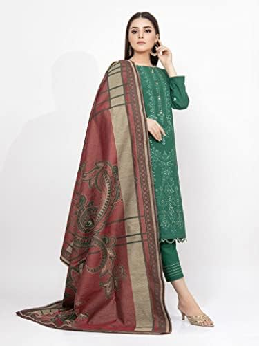 Edenrobe לנשים תפורות פקיסטניות הודיות סאלוואר קמיז עם דופטה, נשים מוכנות ללבוש את קמיז שלואר - חליפה אתנית