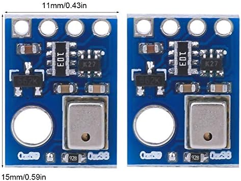 WeoHoviy 2PCS AHT10 לחות טמפרטורה מודול חיישן לחץ ברומטרי, מודול מדידת חיישני לחות, טמפרטורה דיגיטלית, תקשורת