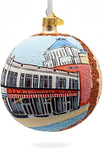 מרכז זכויות אזרח בינלאומי ומוזיאון, גרינסבורו, צפון קרוליינה, ארהב כדור זכוכית קישוט חג המולד 4 אינץ