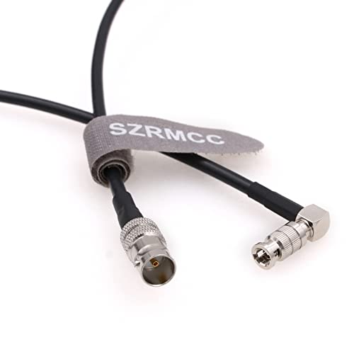 SZRMCC צפיפות גבוהה HD זווית ימנית מיקרו BNC Q4 לנקבה BNC רגילה 75 אוהם UHD 4K כבל קואקסיאלי וידאו לווידיאו
