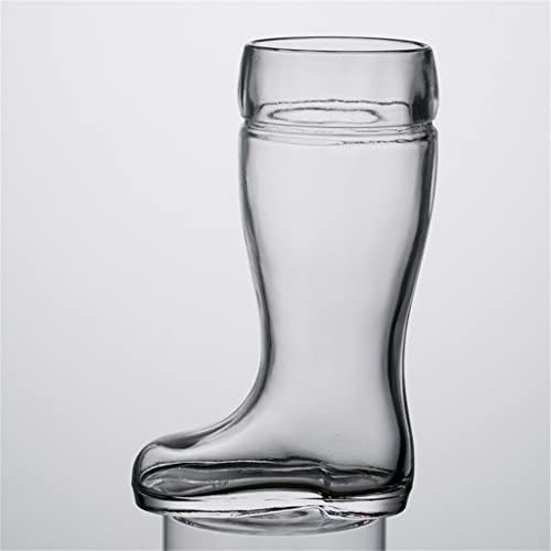 DSFEOIGY 6 כוסות מגפיים בעלי קיבולת גדולה ספלי בירה מגפי בירה זכוכית סופר קיבולת כל-יכולת לשתייה