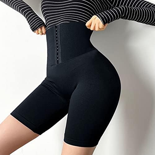 מכנסיים קצרים של אופנוען לנשים בקרת בטן גבוהה של מותניים בקיץ מכנסי כושר מזדמנים של מכנסי כושר קזים