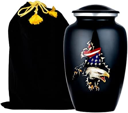 Misaa urns למבוגרים אמריקאים אמריקאים שואגים נשר דגל נשר אשפה לאפר אנושי כדים נשיים למבוגרים לאפר זכר למבוגרים