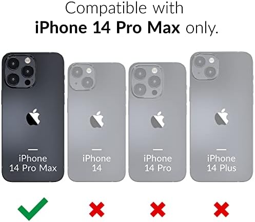 CRAVE GUARD כפול לאייפון 14 PRO MAX, מארז שכבה כפולה של הגנה מפני זעזועים עבור Apple iPhone 14 Pro