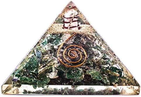 Sharvgun Nephrite Jade Orgonite Pyramid Generator Energy Reiki orgone ריפוי קריסטל