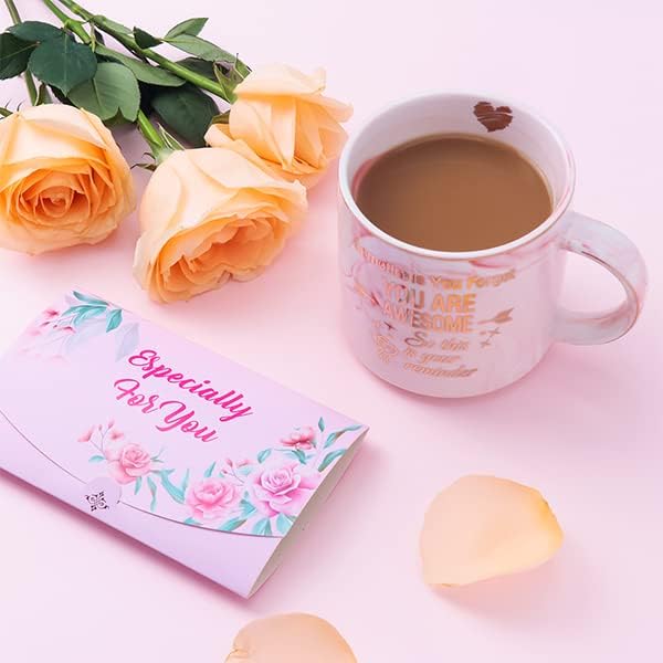 שמח אמא של יום לפעמים אתה שוכח שאתה מדהים-תודה לך מתנה קפה ספל סט, יום הולדת כוס עם עלה פרח שמפו