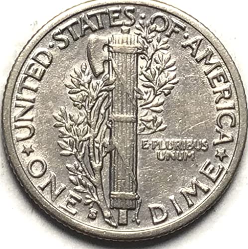 1931 S Mercury Silver Dime מוכר אודות ללא מחזור
