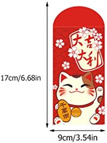 יארנוב 20 יחידות סיני מזל חתול אדום מעטפת קריקטורה 2023 אדום מנות חדש שנה הונג באו אדום מעטפות אביב פסטיבל שנה