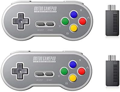 8BITDO SF30 2.4G בקר אלחוטי מבקר כפול חבילה עם מקרי נשיאת בונוס - NES, SNES, SFC מהדורה קלאסית