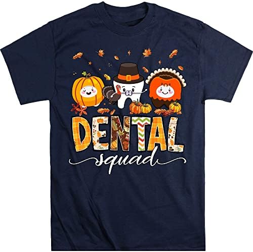 חולצת שיניים של חולצת שיניים, חולצת סתיו של חולצת שיניים, חולצת רופאי שיניים דלעת, מתנה לרופא שיניים, חולצות שיניים