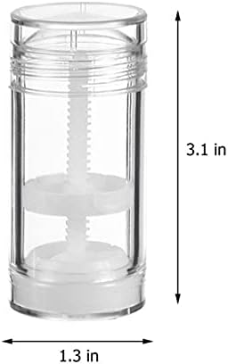 5 חבילות מכולות דאודורנט מפלסטיק, 1 גרם /30 מל צילינדר ברור ריק לבקבוקי צינור דאודורנט ניתן למילוי מחדש