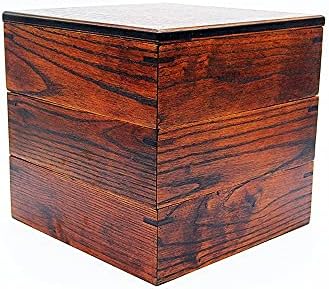 קופסא ארוחת הצהריים עץ קופסא ארוחת הצהריים חיצוני אחסון מזון ארגונית עץ הצהריים תיבת שכבה משולשת