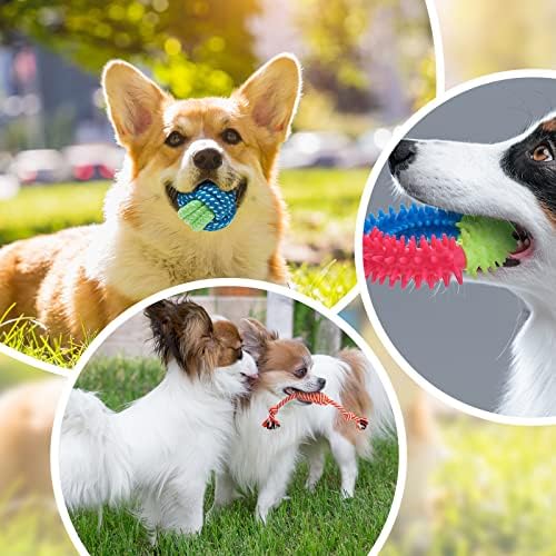 Chitidr 10 חתיכות צעצועים לכלבים גדולים עבור כוסות אגרסיביות כלב קשוח לעיסה צעצועים חבל כלב צעצועים