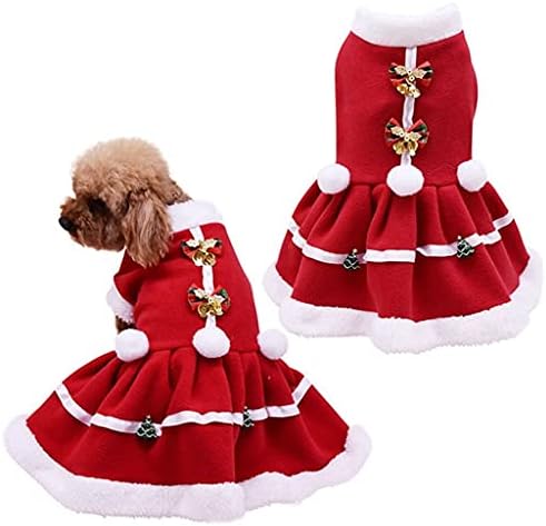 חיות מחמד חג המולד מעיל בגדי כלב שמלת חורף פרו חג המולד שמלה אדום סווטשירט אפוד חיות מחמד חתול