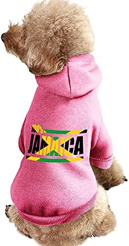 מצחיק גאווה ג'מייקה מודפסים כלבים עם ברדס חיות מחמד סווטשירט סווטשירט סווטשירט סוודר חיית מחמד בגדים בגדים