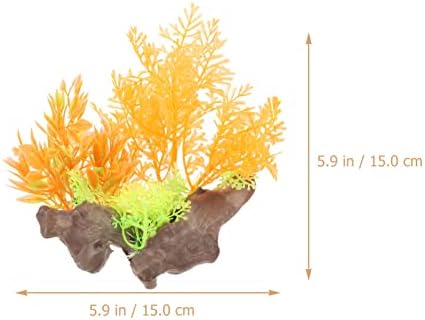 דגי טנק מים דשא אקווריום צמחים מלאכותיים פלסטיק מים צמח סימולציה מזויף פרח מתחת למים קישוט לאקווריום נוף אביזרי