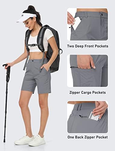 מופיז טיול לנשים מכנסי מטען קצרים מתים מהירים מהיר גולף קל משקל קיצוני מכנסיים קצרים בקיץ חיצוניים