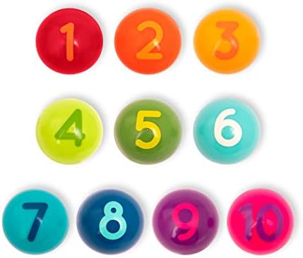 באטאט - מתקן כדור לילדים-מיני מכונות אוטומטיות צעצוע-10 כדורי מספר צבעוניים-מספרים וצבעים מכונת