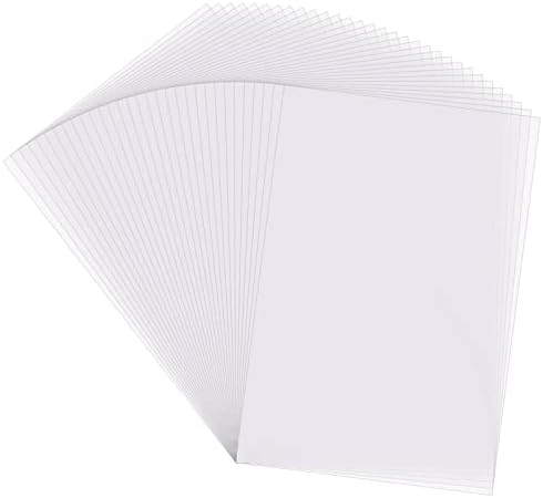 50 גיליונות נייר התחקות, 8.5 על 11 אינץ ' אמנים התחקות נייר כרית נייר עקבות לבן שקוף נייר שקוף לשרטוט