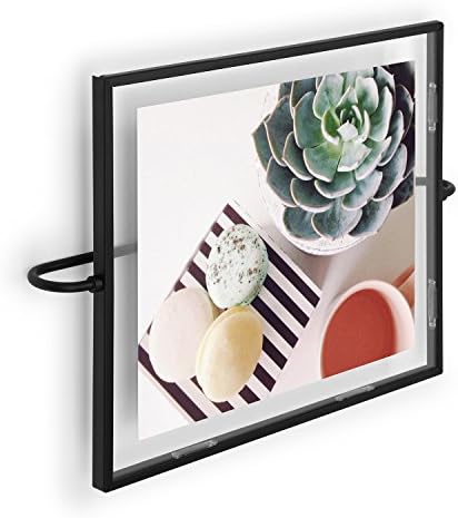 מסגרת קיר עם תערוכת אומברה עם מוט מתכת לעיצוב ללא תלייה מתאימה לסלון ופנטום מסגרת תמונה, 8 x 10, מסגרת