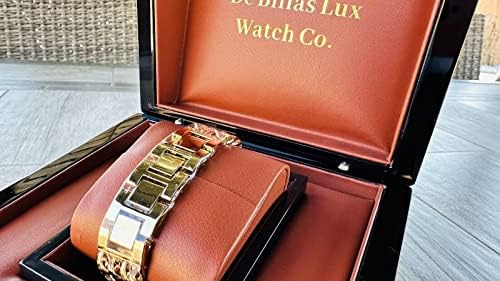 45 ממ IWatch Series 8 De Billas Lux 24K מצופה זהב עם להקת קישורים שרשראות