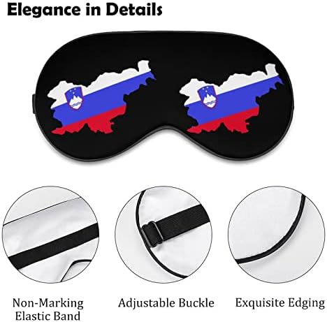 מסכת סלובניה מסכת שינה מסכת עיניים ניידת עם כיסוי עיניים עם רצועה מתכווננת לגברים נשים