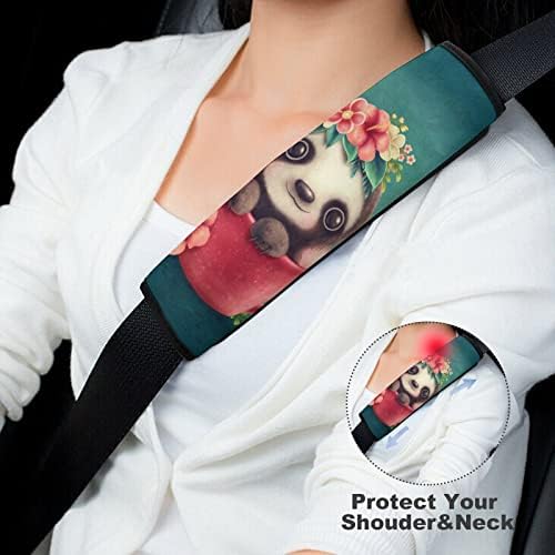 עצלנות חמודה בכוס חגורת בטיחות כרית כרית כרית כרית חתיכה אחת המתאימה לתיק כתף של חגורת בטיחות ברכב