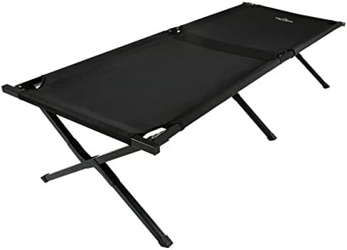 מיטת קמפינג ספורט טטון עם זרוע ציר פטנט-מיטת קמפינג מתקפלת לרכב & מגבר; קמפינג אוהל-מיטת שינה