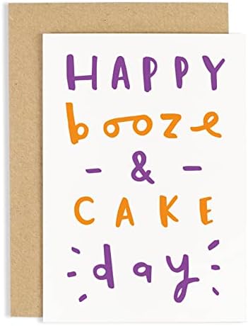 Old English Co. Happy Bookele Make Day כרטיס יום הולדת מצחיק בשבילו - יום הולדת שמח מצחיק וחמוד לאמא, אבא, בורת'ר,