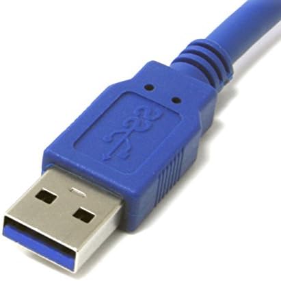 Startech.com 1 ft superspeed USB 3.0 כבל A ל- Micro B - 30 סמ USB ​​3 ל- Micro B כבל, כחול