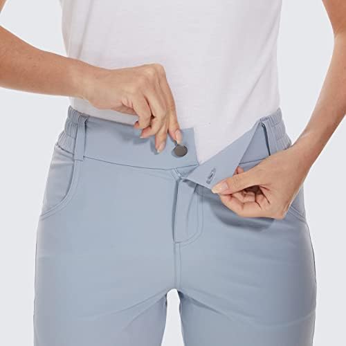 מכנסי טיול גולף לנשים קגולה מכנסיים קצרים בקיץ יבש מהיר מכנסיים קצרים במותניים בגובה המותניים המותניים