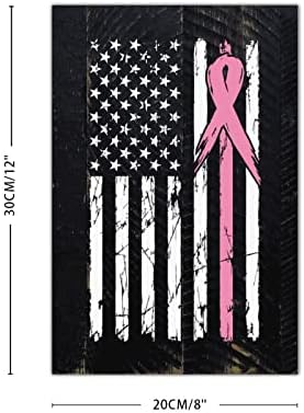 פלאק עץ סרטן שד קו ורוד דק דגל אמריקאי דגל ורוד סרט חדר שינה קיר קיר קיר עץ שולחן שולחן עץ שולחן