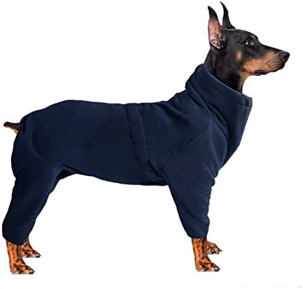 בגדי חיות מחמד של Honprad לכלבים גדולים זכר חורפי חורף פליס חם מעיל כלב מזג אוויר קר מעילי גור
