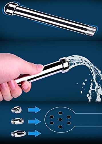 3 ראשי אלומיניום חוקן מקלחת בנרתיק אנאלי מנקה מקלחת מערכת עם 150 סמ נירוסטה כף יד מקלחת צינור