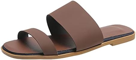 סנדלי קינגטובג נשים נשים אופנה קיץ צבע אחיד עור מגוון נעל נעלי בית שטוחות מזדמנים נעליים נעליים