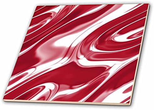 3רוז אן מארי באו - דפוסים-תמונה אדומה מודרנית של אריחים נוזליים