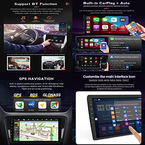 אנדרואיד 11 רדיו סטריאו לרכב עבור טויוטה-יאריס 2005-2012 נגן מולטימדיה 9 אינץ 'Carplay FM AM RDS Bluetooth