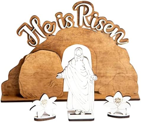 סט סצינות תחיית פסחא, שולחן חג הפסחא תפאורה של פסחא סצנת תחיית פסח