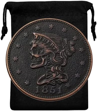 עותק קוקריט 1851 מטבע הובו ארהב - מחצית סנט סנט מכסף העתק מורגן דולר מטבע מטבע מטבע מטבע מטבע מזל
