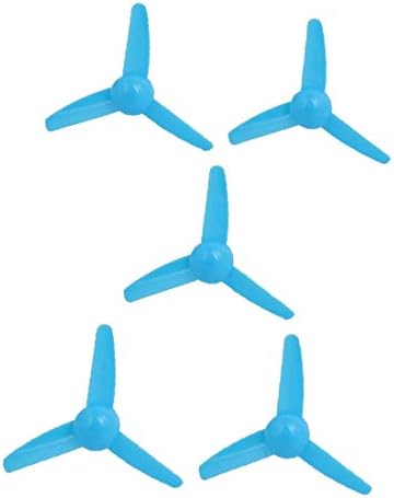 X-DREE 5 יחידות פלסטיק 3 ואנים RC מטוס מטוס מדחף משוטה 3 אינץ 'כחול (5 יחידות פלסטיק 3 ואנים