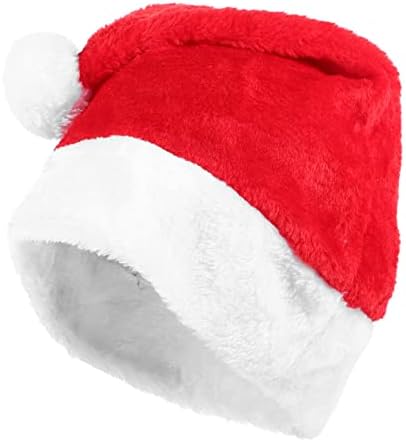 2 יחידות קטיפה סנטה כובע חם גברים של כובע המולד תחפושות לילדים שחור מצנפת לגברים קצר קטיפה סנטה כובע