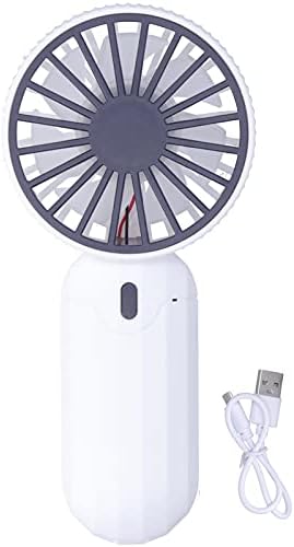 Syitnste מיני מאוורר כף יד - לבן, מופעל על ידי USB, 3 הילוכים להתאמה לבית, חיצוני, נסיעות, פיקניק, מאוורר קירור