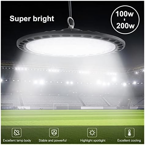 100W 150W 200W UFO LED LED BAY Light IP65 מנורת מפרץ אטומה למים אצטדיון שוק תאורה תעשייתי סופר