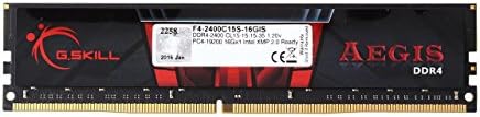 G.Skill Aegis 16GB 288-PIN DDR4 SDRAM DDR4 2400 דגם זיכרון אינטל F4-2400C15S-16GIS