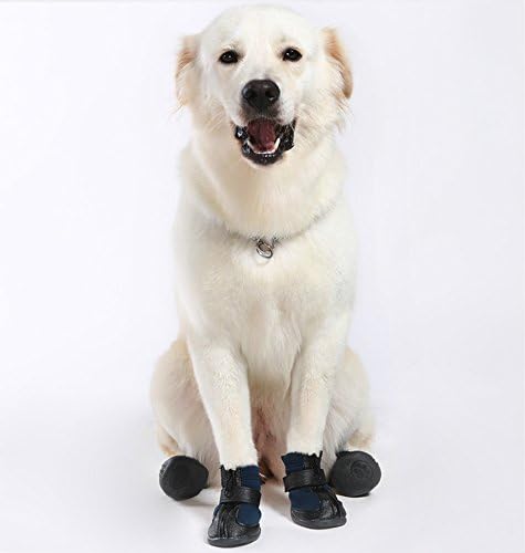 נעלי מגפי כלבים של נובראנד נעליים מוזהב רטריבר ללא החלקה נעליים גדולות כלב גדולות נעליים אטומות למים 3 צבעים