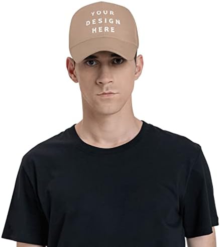 כובע בייסבול מותאם אישית עם הטקסט שלך, כובעי משאיות מתכווננות בהתאמה אישית כובע שיא שמש מזדמן