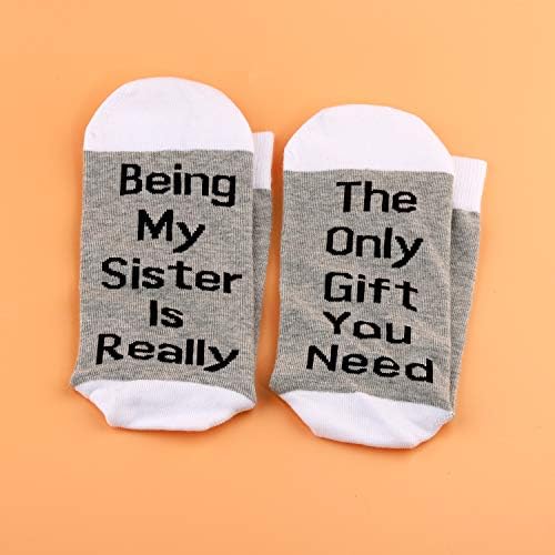 גרבי אחות מצחיקות של לבלו להיות אחותי היא באמת המתנה היחידה שאתה זקוק לגרבי מתנות סרקסטיות לנשים