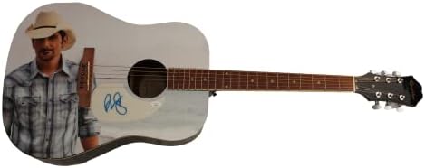 בראד פייזלי חתם על חתימה בגודל מלא מותאם אישית יחיד במינו 1/1 גיבסון אפיפון גיטרה אקוסטית א. א. א. עם אימות