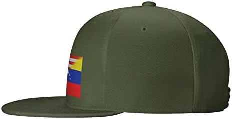 אמריקאי ונצואלה בשילוב דגל בייסבול כובע לגברים נשים מתכוונן נהג משאית כובעי בציר שטף אבא כובע מתנות