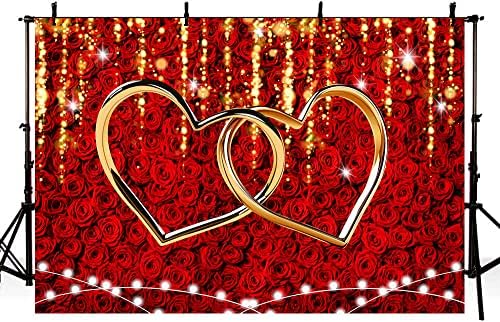 אדום עלה ולנטיין של יום רקע לצילום אהבת לבבות קישוט רקע 8 * 6 רגל חתונה כלה מקלחת שמח מסיבת יום נישואים